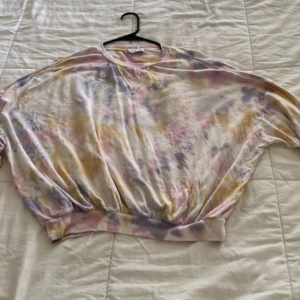 Young Fabulous and Broke Sweatshirt Juliette Pastel Tie-Die - Picture 7 of 12